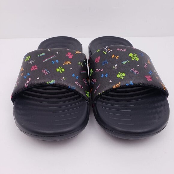 Under Armour B Ansa Verbiage Sl 6Y Wns 7.5 Slides - Picture 2 of 12